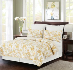 Miriam Ochre Quilt Set