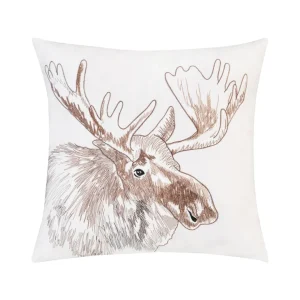 Moose Portrait Indoor Outdoor Pillow