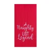 Naughty List Legend Waffle Weave Towel