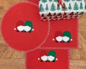Naughty or Nice Gnome Table Linens
