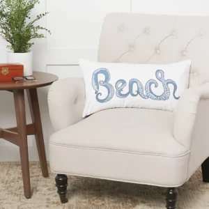 Octopus Beach Decorative Pillow