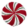 Peppermint Shaped Hooked Pillow