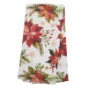 Poinsettia Christmas Printed Towel