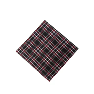 Poinsettia Plaid Table Linens