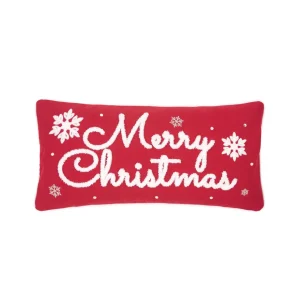 Red & White Christmas Decorative Pillow