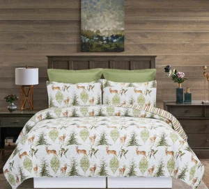Reindeer Tracks Quilt Set