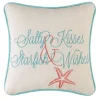 Salty Kisses and Starfish Wish Decorative Pillow