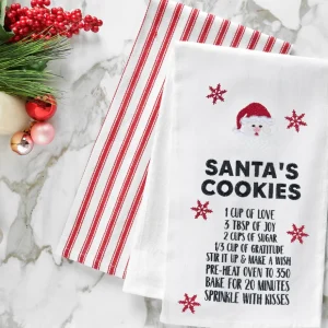 Santa's Cookies Flour Sack Towel