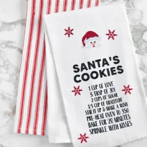 Santa's Cookies Flour Sack Towel