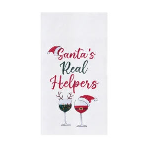Santa's Real Helpers Flour Sack Towel