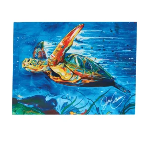 Sea Turtle Indoor/Outdoor Placemat Set by Jen Callahan