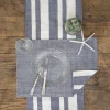 Sol Stripe Indigo Table Linens