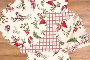 Sprig Birds Table Linens