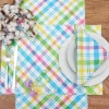 Spring Blossom Plaid Table Linens