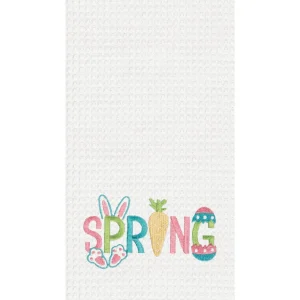 Spring Waffle Weave Towel