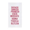 Tequila Blitzen Flour Sack Towel