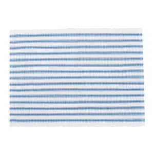 Ticking Stripe Cornflower Placemat Set