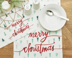Tree Holiday Table Linens