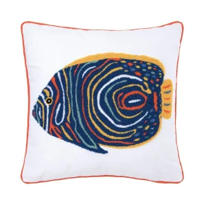 Tropical Angelfish Decorative Pillow