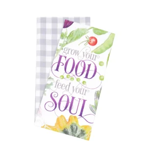 Vegetable Garden Kitchen Towel, Set of 2