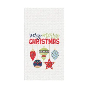 Very Merry Christmas Ornament Kitchen Towel