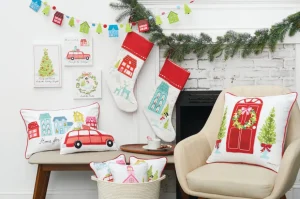 Village Holiday Pillow