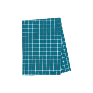 Windowpane Peacock Towel