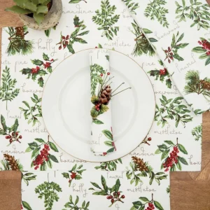 Winter Botanical Table Linens