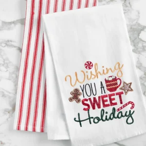 Wishing You A Sweet Holiday Flour Sack Towel