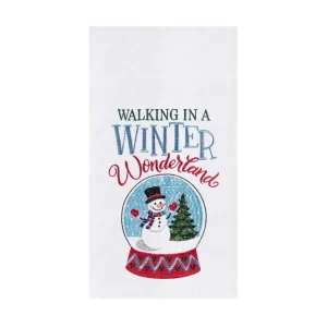 Wonderland Snow Globe Flour Sack Towel