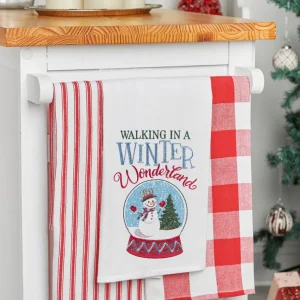 Wonderland Snow Globe Flour Sack Towel